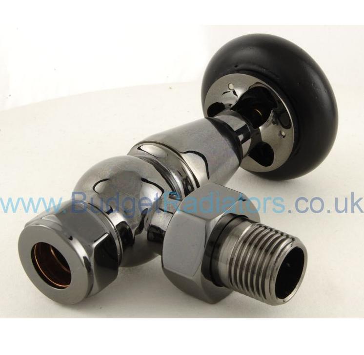Belgravia Angled Manual Valve Set - Black Nickel